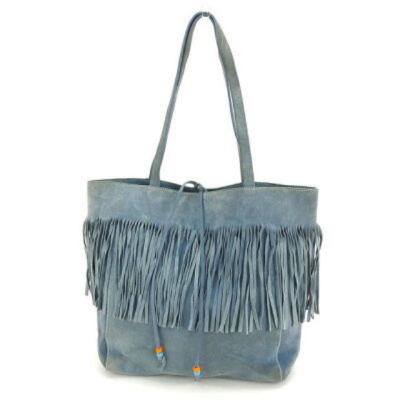 Miu Miu Shoulder Bag fringe blue - Picture 1 of 6